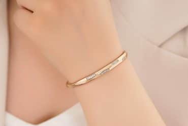 دستبند النگویی شیک و کلاسیک ژوپینگ: رنگ ثابت، ضدحساسیت