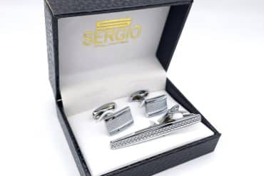 ست دکمه سرآستین و گیره کروات کلاسیک