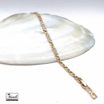 دستبند ژوپینگ زنانه نگین دار ظریف