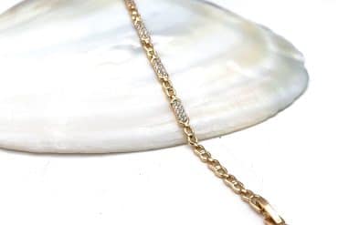 دستبند ژوپینگ زنانه نگین دار ظریف