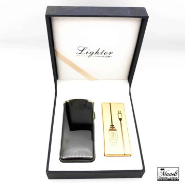 فندک شارژی لایتر پره‌ای مشکی