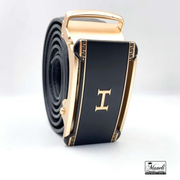 کمربند ریلی سگک رزگلد مشکی