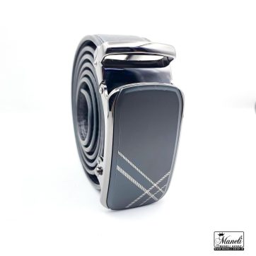 کمربند سگک ساده ریلی مشکی