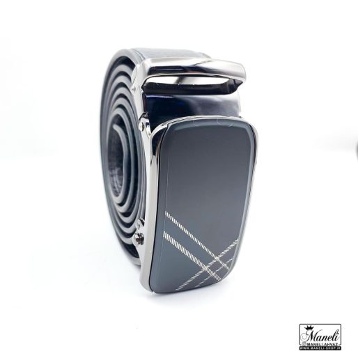 کمربند سگک ساده ریلی مشکی