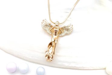 گردنبند ژوپینگ فرشته - رنگ ثابت و ضدحساسیت