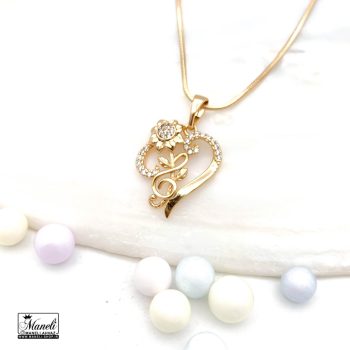 گردنبند زنانه ژوپینگ طرح گل