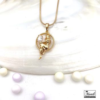 خرید گردنبند ژوپینگ زنانه طرح زن نشسته