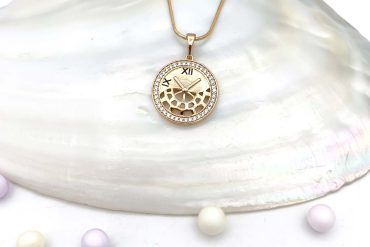 گردنبند زنانه ژوپینگ طرح ساعت - آویز متفاوت