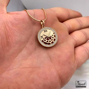 قیمت گردنبند زنانه ژوپینگ طرح ساعت