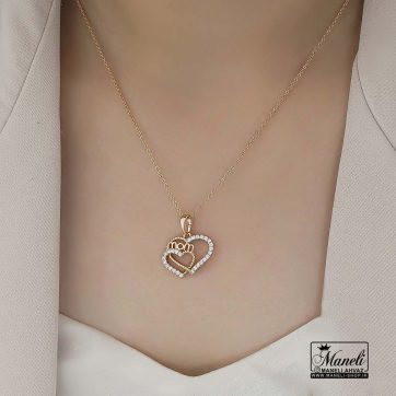 خرید گردنبند زنانه مادر با نوشته mom