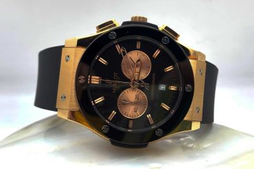 ساعت هابلوت مشکی رزگلد مردانه