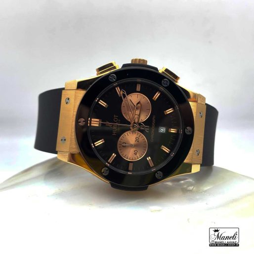 ساعت هابلوت مشکی رزگلد مردانه