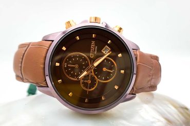 ساعت بند چرم زنانه سیتیزن رنگ قهوه ای کد 1255