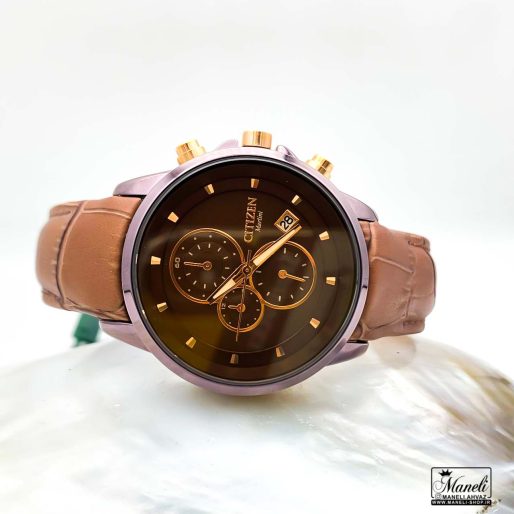 ساعت بند چرم زنانه سیتیزن رنگ قهوه ای کد 1255