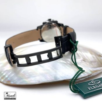 خرید ساعت زنانه الگانس بند چرم مشکی