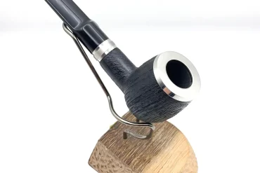 پیپ چوبی کاپیتان بلک مشکی با حلقه سیلور