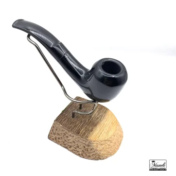 پیپ چوبی مشکی براق کاپیتان بلک