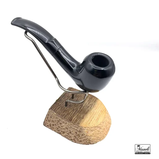 پیپ چوبی مشکی براق کاپیتان بلک