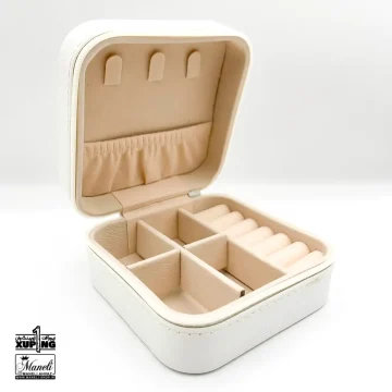 کیف جواهرات مسافرتی سفید