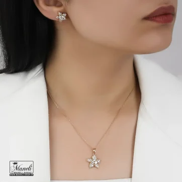 خرید و قیمت نیم ست طرح گل پرنگین ظریف ژوپینگ