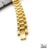 قیمت دستبند رولکس طلایی بافت درشت 14030170