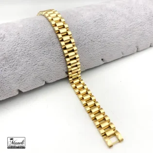 دستبند رولکس طلایی بافت درشت