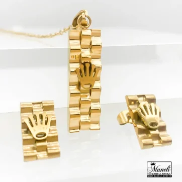 نیم ست رولکس زنانه طلایی 14030175