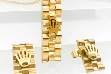 نیم ست رولکس زنانه طلایی 14030175