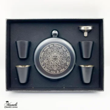 خرید و قیمت هیپ فلاسک گرد مشکی