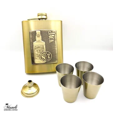 ست هیپ فلاسک جک دنیلز طلایی