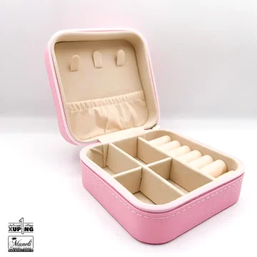 کیف جواهرات مسافرتی صورتی