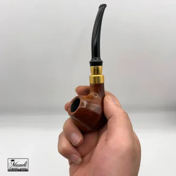 خرید پیپ چوبی قهوه ای کاپیتان بلک باحلقه طلایی 14030161
