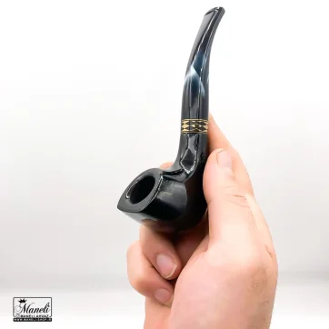 خرید پیپ چوبی متفاوت مشکی با دسته طرحدار 14030155