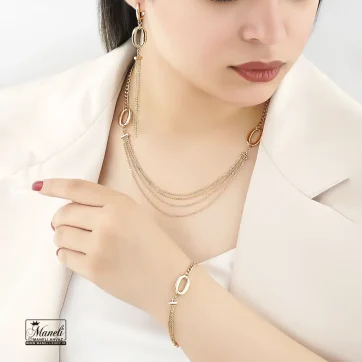 ست گردنبند، دستبند و گوشواره ژوپینگ | ضدحساسیت