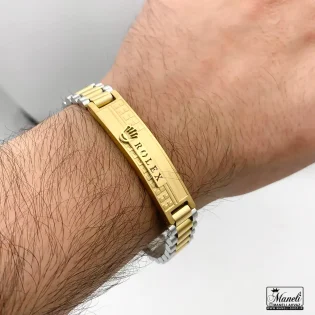 دستبند مردانه استیل رولکس دورنگ قیمت 1403