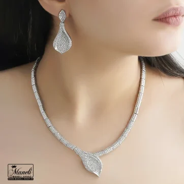 خرید نیم ست مجلسی نگین دار | جلوه فوق العاده