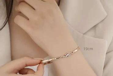 دستبند ژوپینگ ساده تک نگین