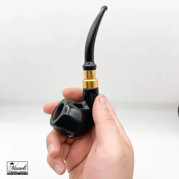 خرید پیپ چوبی capitan black مشکی براق