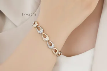 دستبند زنانه دورنگ ژوپینگ