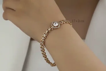 دستبند ژوپینگ تک نگین با طراحی زیبا و خاص