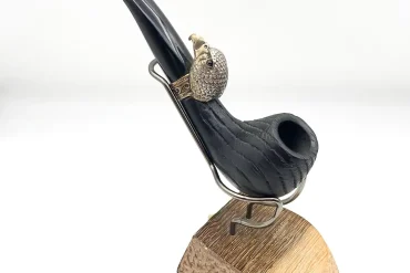 پیپ چوبی مشکی طرح عقاب کاپیتان بلک