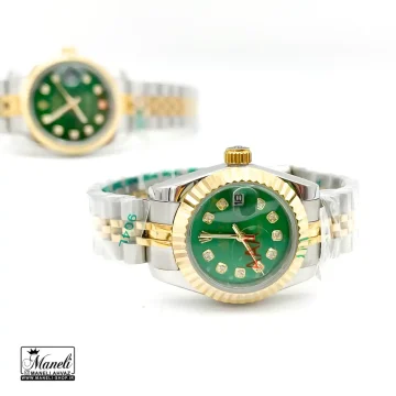 ست ساعت مچی رولکس های کپی درجه یک زنانه و مردانه با موتور ژاپن و صفحه سبز - Image 4
