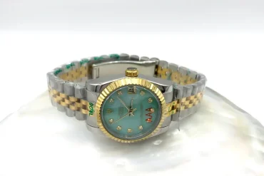 ساعت زنانه رولکس با صفحه سبزآبی: ترکیبی از لوکس و خاص 14030250