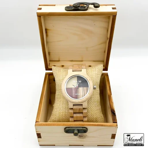 ساعت مچی چوبی اورجینال wood 1970