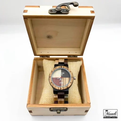 ساعت مچی چوبی فانتزی برند Wood 1970