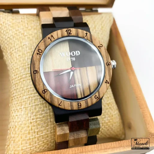 خرید ساعت مچی چوبی فانتزی برند Wood 1970