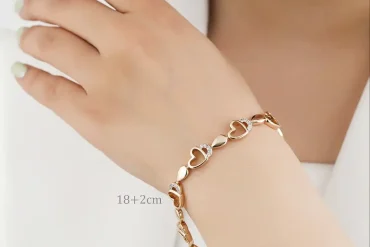 دستبند ژوپینگ قلبی زنانه