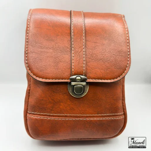 کیف رودوشی چرم مصنوعی | رنگ عسلی 14030428