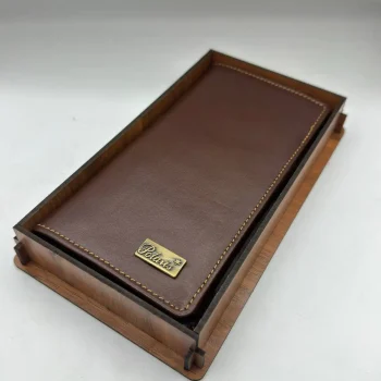 کیف پول چرم طبیعی بلند | برند پولاریس 14030385 - Image 5