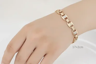 دستبند کلاسیک ژوپینگ نگین‌دار | رنگ ثابت